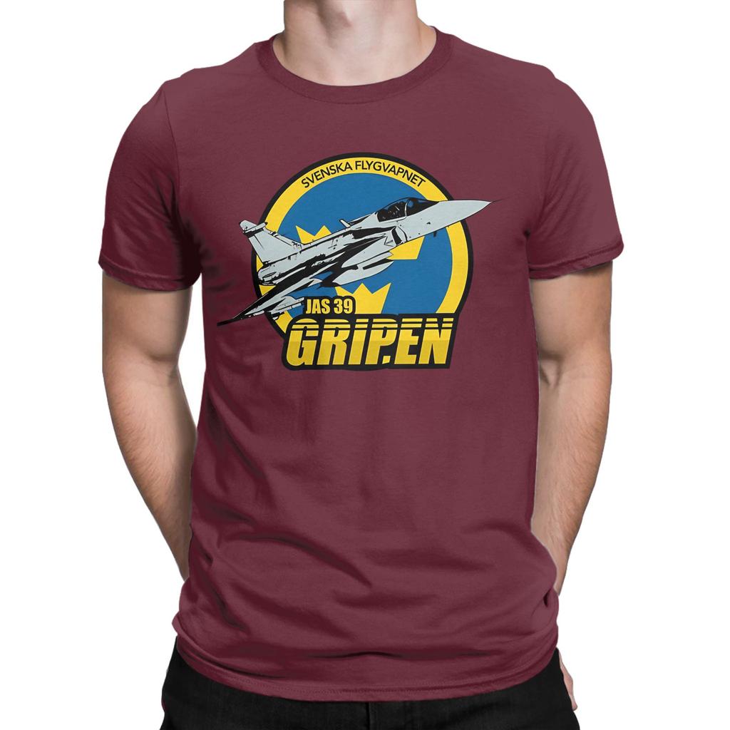 Jas 39 Gripen Fighter Novelty 100 Cotton Tshirt Gripen Fighter Tops Tees For Unisex