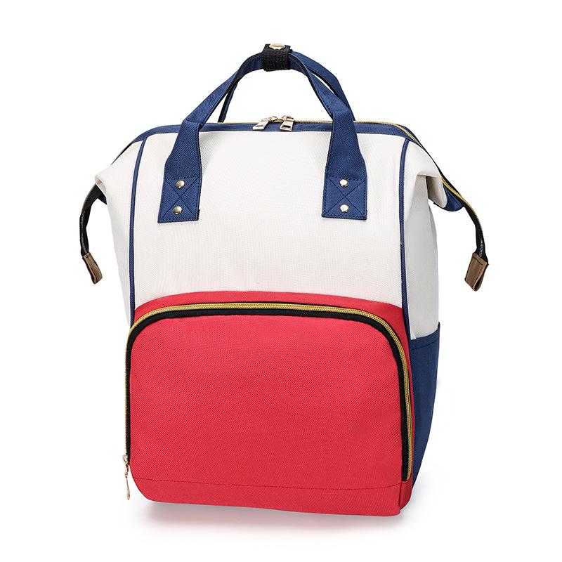 Women's Fashion Mommy Bag Double Shoulder Bag Handheld Mother Baby Bag Nylon Backpack Multi Functional Diaper Bag Urban Fashion Trend Mom Bag