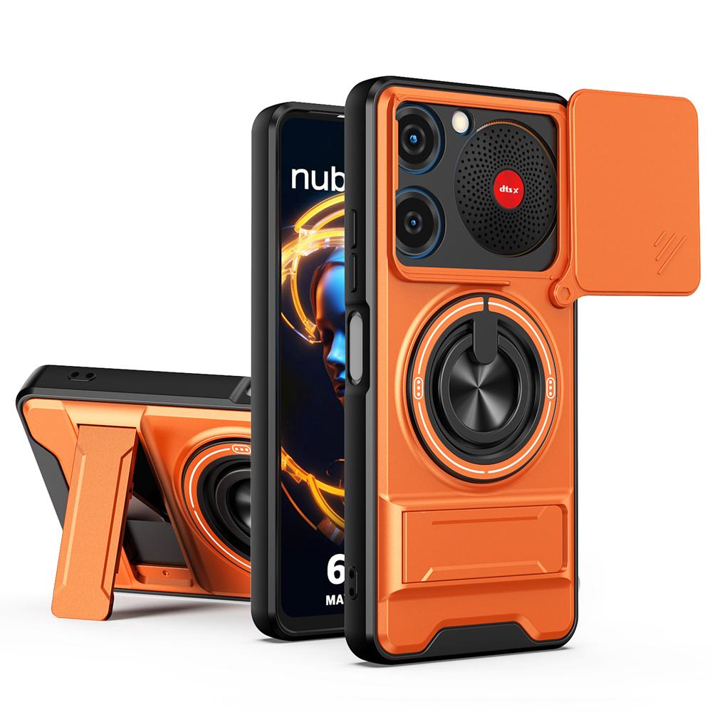 KEYSION Магнитный чехол для телефона для ZTE nubia Music Защита камеры-слайдера Вертикальная подставка Ударопрочная задняя крышка для Nubia Music