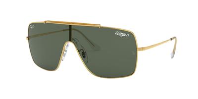 Ray-Ban Солнцезащитные очки 0RB3697 WINGS II 905071 Золотая оправа 35 мм Сделано в Италии
