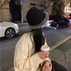 Autumn and winter thickened plush warm bucket hat women's cold outdoor ear protector hat northern winter hemming snow hat