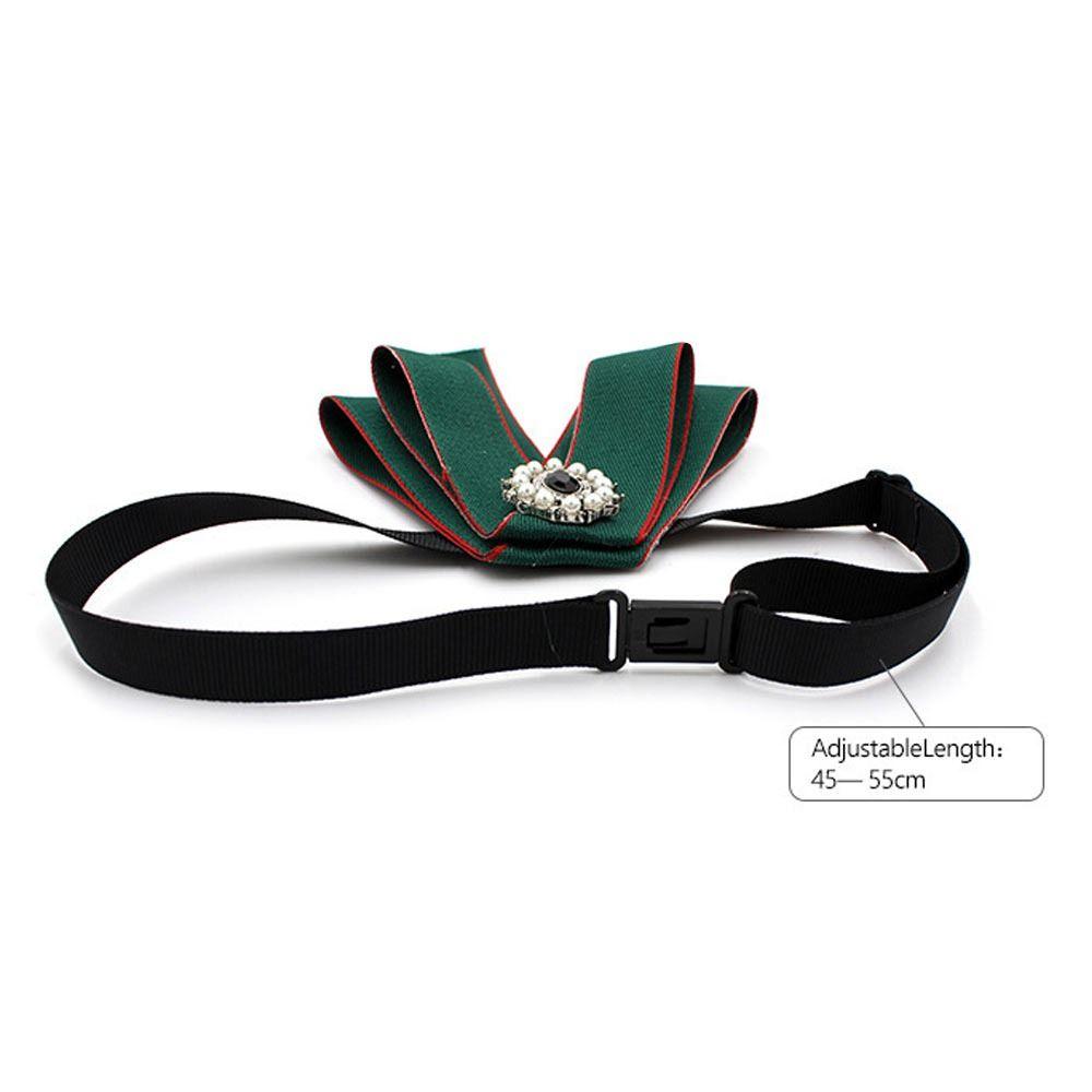 Rhinestone Bowknot Brooches Alloy Necktie Fashion Wedding Party Bow Tie for Groom Formal Suit