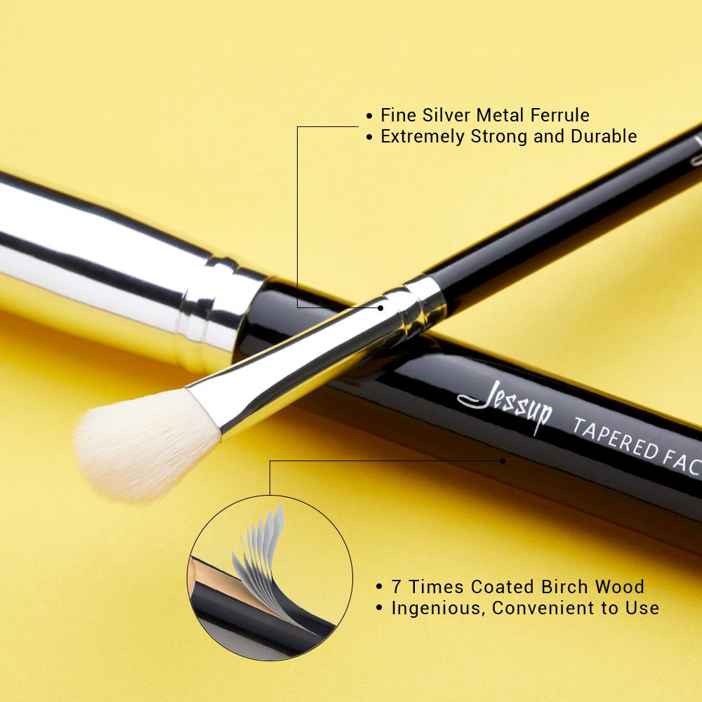 Набор профессиональных кистей для макияжа, 15 шт (Black / Silver)