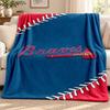 Atlanta Braves blanket Flannel Blanket Soft Cozy Plush Throw for Sofa Bed Lightweight Home Decoration Outdoor camping