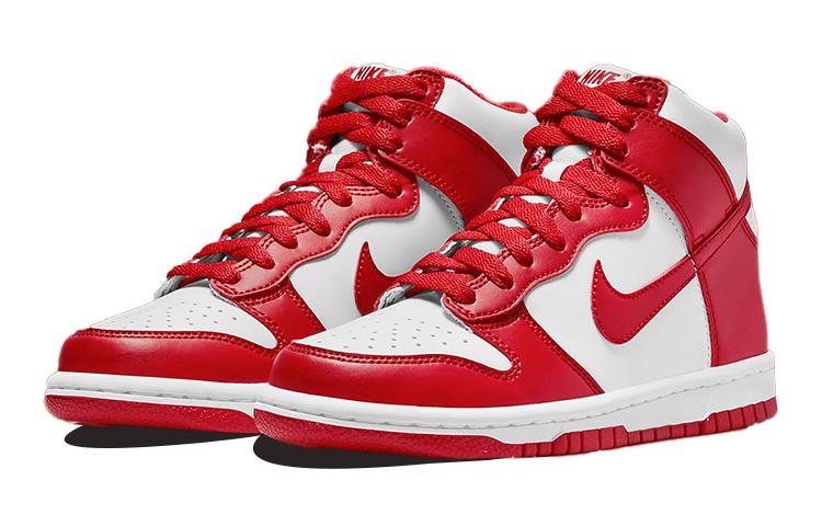 Nike Dunk High Championship Белый Красный Белая бирка на языке GS DB2179-106