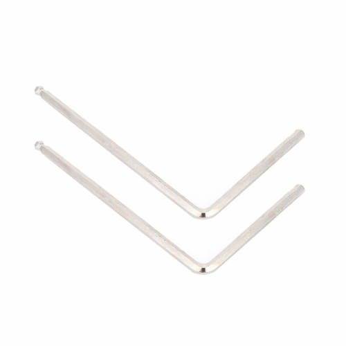 Durable Guitar Truss Rod Allen Wrench, 2 L-Shaped Wrenches for Martin Guitars, Adjusts Guitar Setup for Guitar Enthusiasts (Silver, 5mm Diameter)