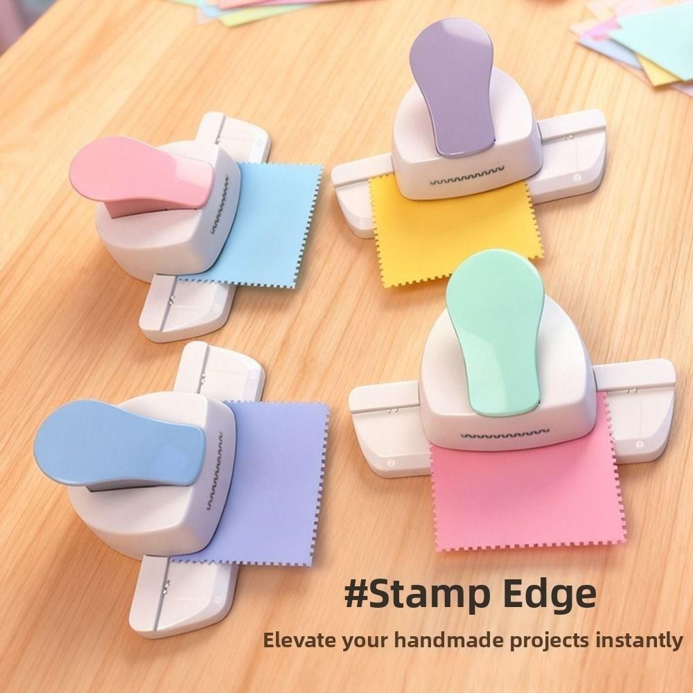 3.3cm Stamp Border Punch Labor Saving Toothed Puncher Embosser Stamp Shape Hole Punch Scrapbooking