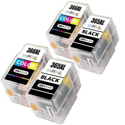 Совместимые чернильные картриджи LAIPENG для Canon x Всего Совместимые с PIXUS TS3530 Включает замену Canon 365XL Пигментный черный и 366XL Цветной
