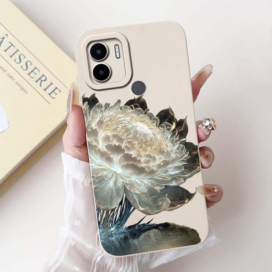 Чехол для Xiaomi Redmi A1+ A2+ A1 A2 A3 A3X A3 Pro Funda Redmi A5 A4 С рисунком Сердце Бантик Цветочный Мотив Чехол Мягкий Силикон
