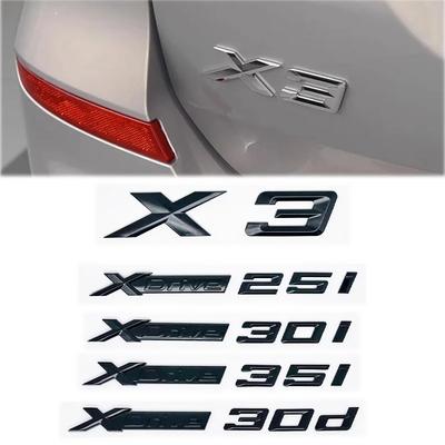 3D ABS Буквенные Шильдики для Эмблемы Багажника подходят для моделей BMW X3 E83 F25 G01, а также XDrive 20i 28i 30i 35i 20d 30d SDrive20i al2