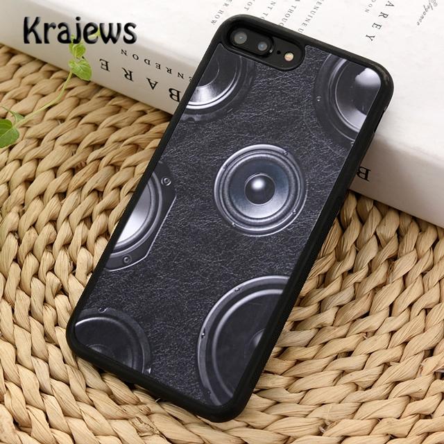 Krajews Massive Music Speakers Phone Case Cover For iPhone 17 Air 16 15 14 plus 11 12 13 pro max coque Shell Fundas