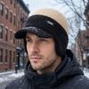 Thick Men's Knit Hat Windproof Ear Flap Hat Thermal Cycling Beanie Travel