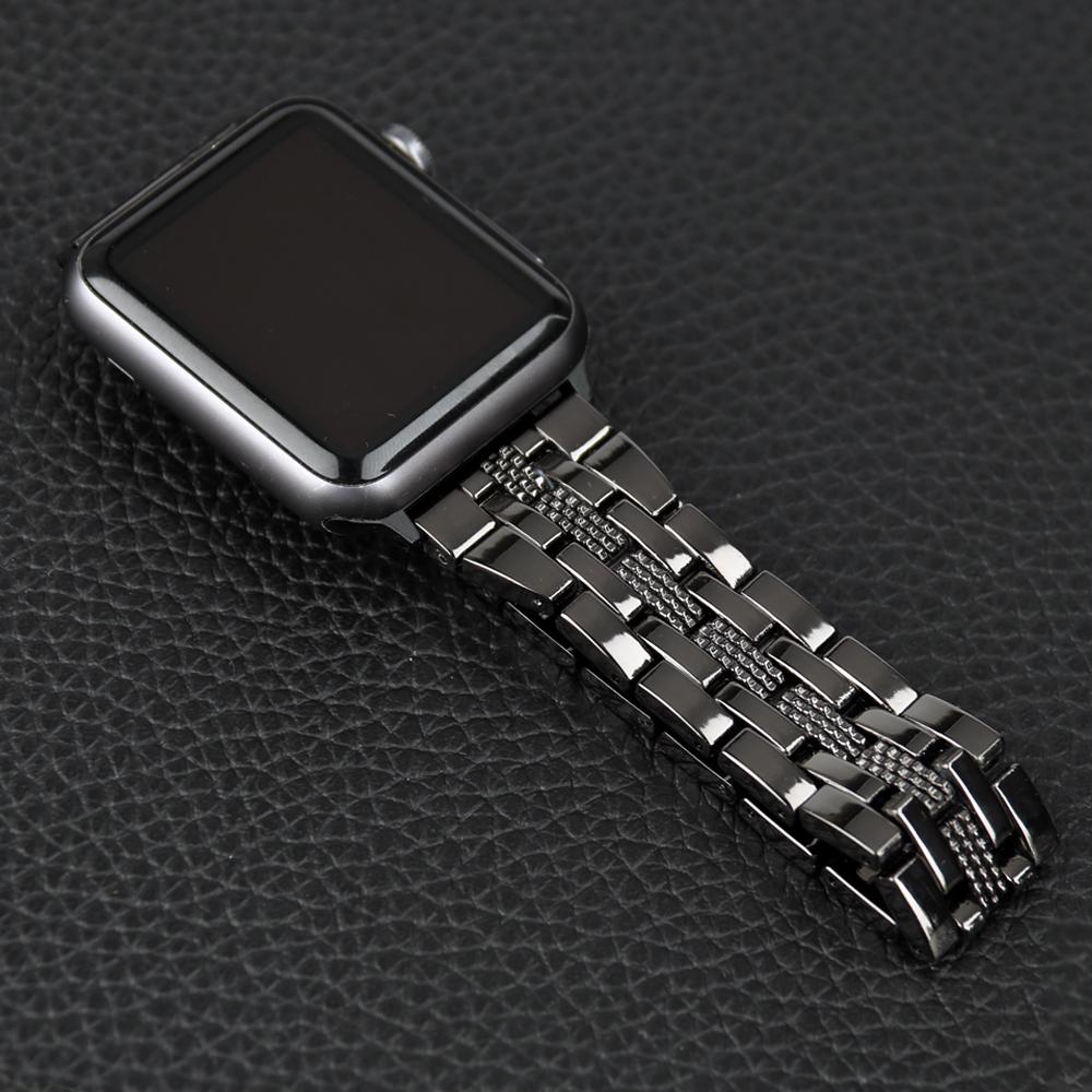 Ремешок для часов Correa металлический ремешок для Apple Watch Band 7 6 5 4 3 2 1 SE браслет Apple Watch ремешок 45 мм 41 мм 44 мм 40 мм 42 мм 38 мм для iWatch