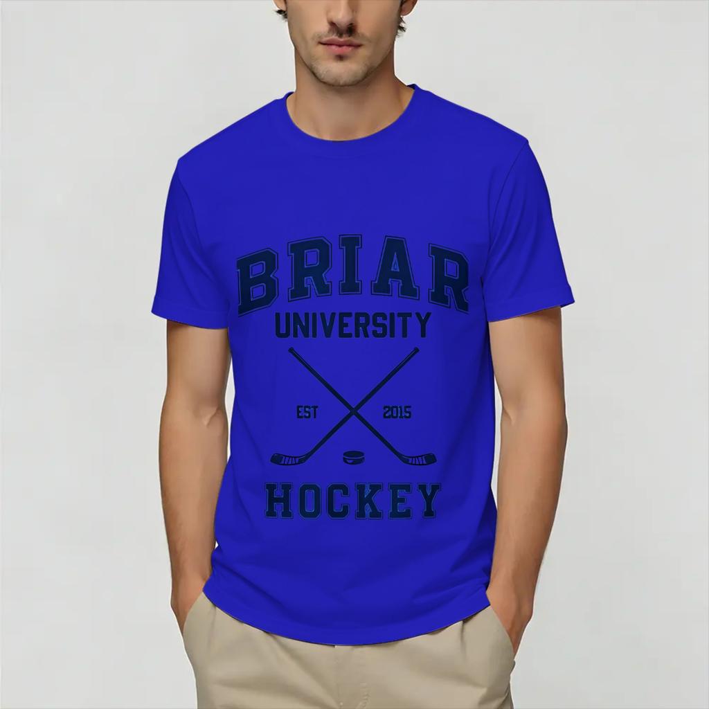 Briar U Hockey Off Campus TShirt for Unisex Vintage 100 Cotton Tees Crew Neck Short Sleeve T Shirt 4XL 5XL 6XL Clothing