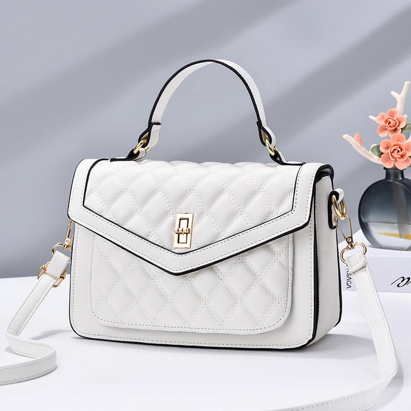 Ielgy Fashion One-Shoulder Messenger Bag Diamond Portable Korean Casual One-Shoulder Messenger