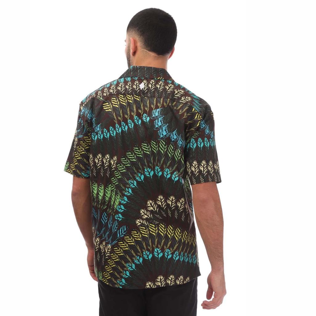Marcelo Burlon Mens Feather All-Over Print Shirt