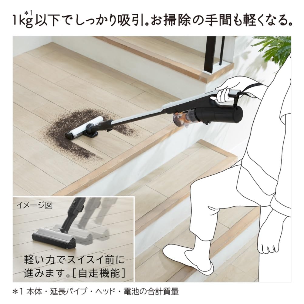 Hitachi Vacuum Cleaner Sugokaru Stick Cordless Stick Cleaner W White Made In Japan Lightweight Handy Cleaner PV-BS1L Self-propelled