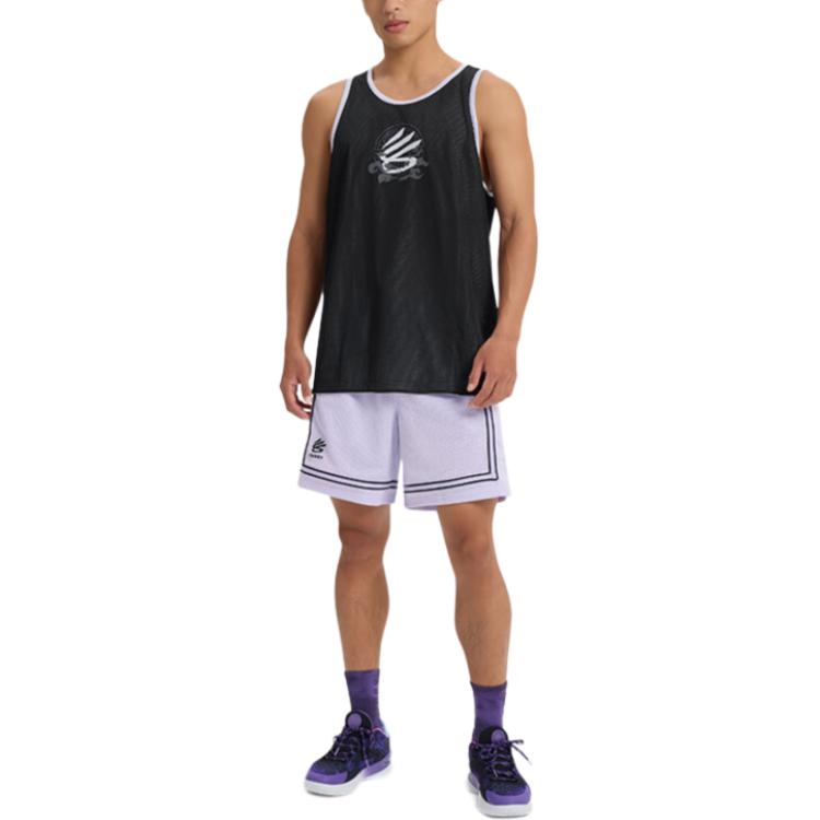 Under Armour Curry China Tour Series сетчатый баскетбольный спортивный дышащий жилет без рукавов мужской топ черный 6001844-001