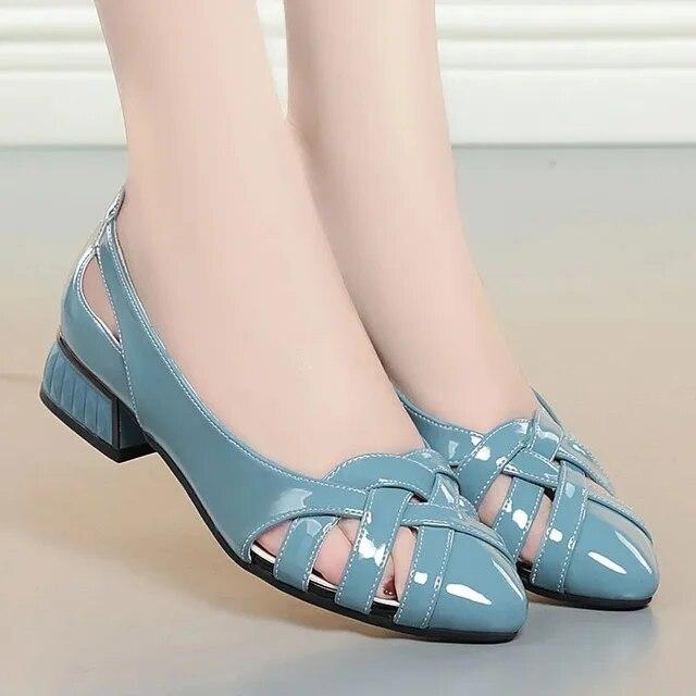 Женские модные черные туфли-лодочки из искусственной кожи на каблуке для вечеринок и ночных клубов, сексуальные туфли на высоком каблуке