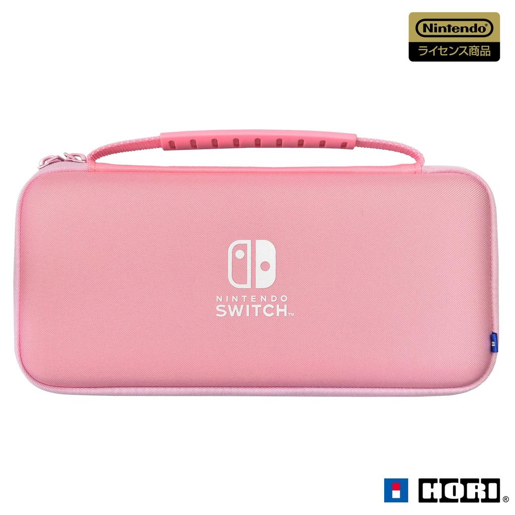 Licensed Slim Hard Pouch Plus for Nintendo Strawberry Pink with Both Nintendo Switch Organic EL Model and Nintendo [Nintendo Product] Switch™