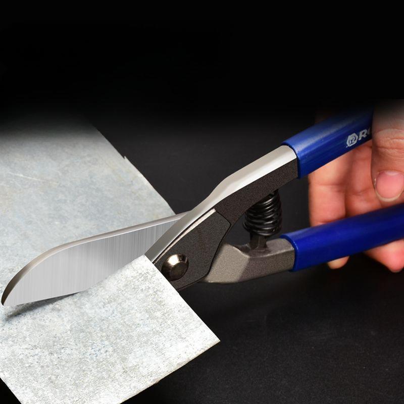 High Carbon Steel Tin Scissors Aviation Snips Tin Snip Shears Heavy Duty Hand Tools for Cutting Aluminum Sheet Metal Iron Plate