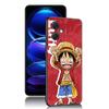 Аниме One Piece Luffy черный силиконовый чехол для телефона Xiaomi Redmi Note 10 11 11S 12 13 4G 8 9 11T Pro 5G Plus 8T 9S 10S 12S