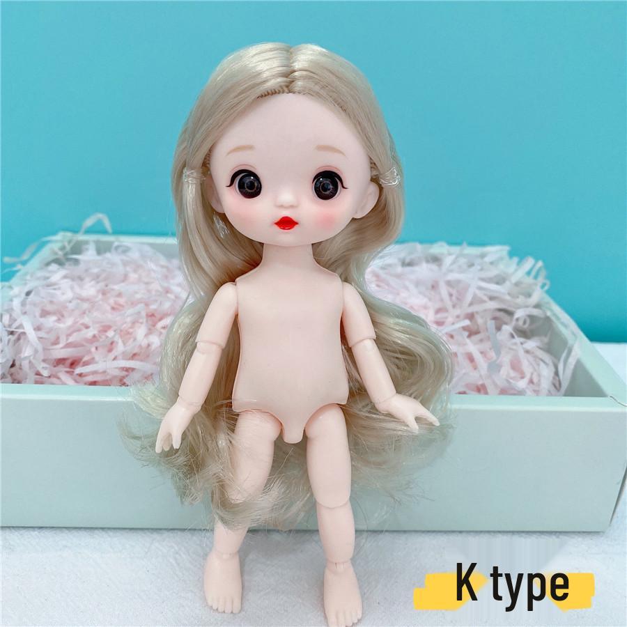 8-дюймовая 17-сантиметровая голая BJD-кукла с 3D-реалистичными глазами, 13 шарнирами, макияжем, вариантами нарядов