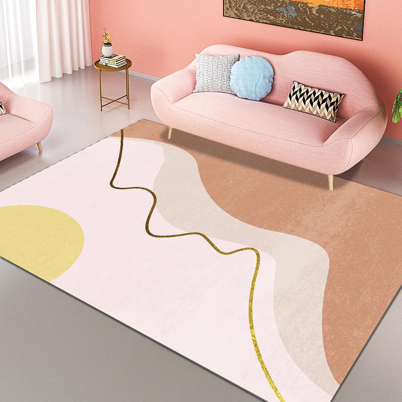 Living Room Nordic Carpet Bedroom Carpet Dirt Resistant Carpet Anti Slip Floor Mat Large-area Floor Mat