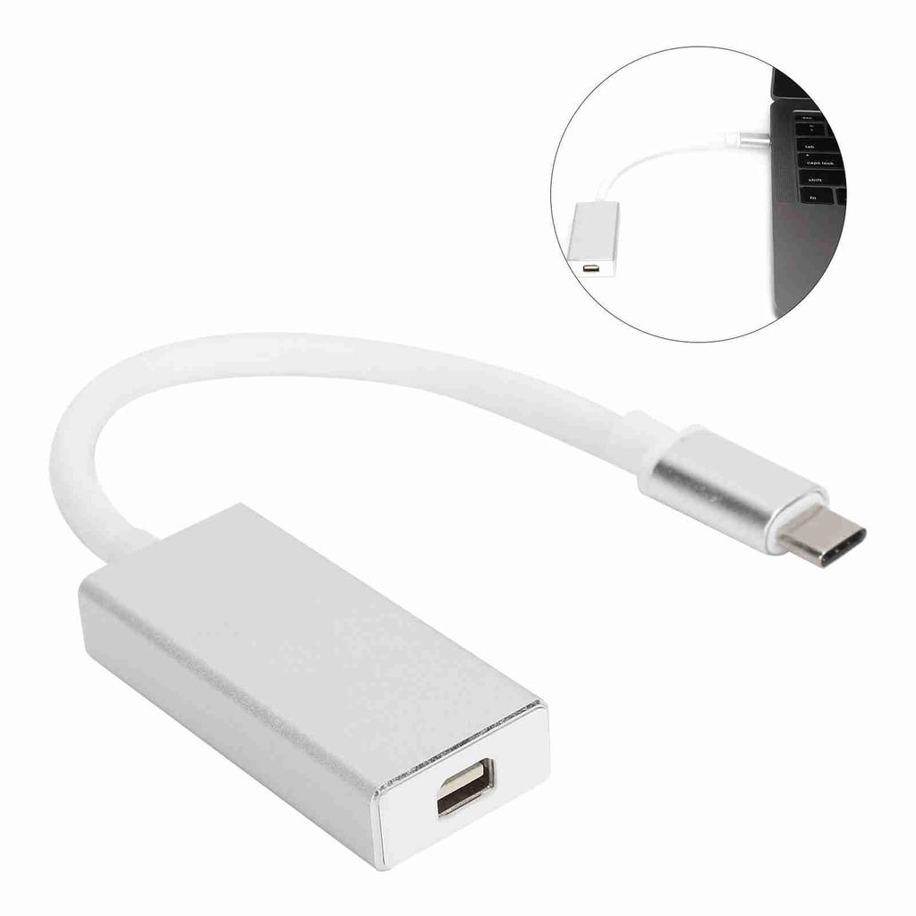 Adapter USB 3.1 TypeC To Mini DP Adapter 4K Mini Display Port Adapter for Lenovo T470 Dell Monitor