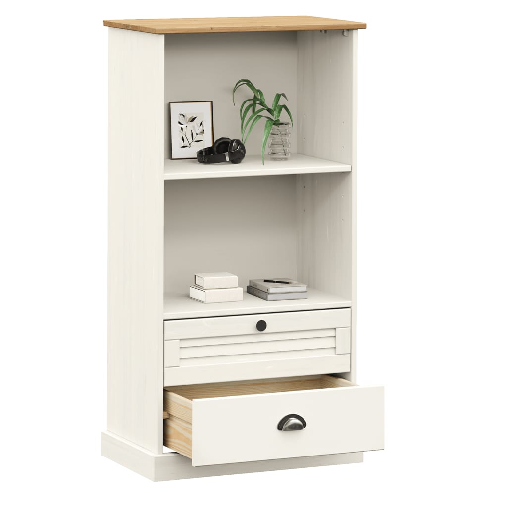 VIGO Bookshelf 60 x 35 x 114.5 cm Solid Pine Wood