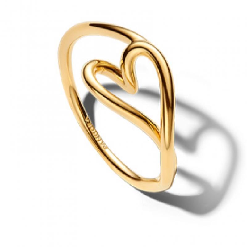 Pandora Organic Shape Heart Small Ring 164361c00