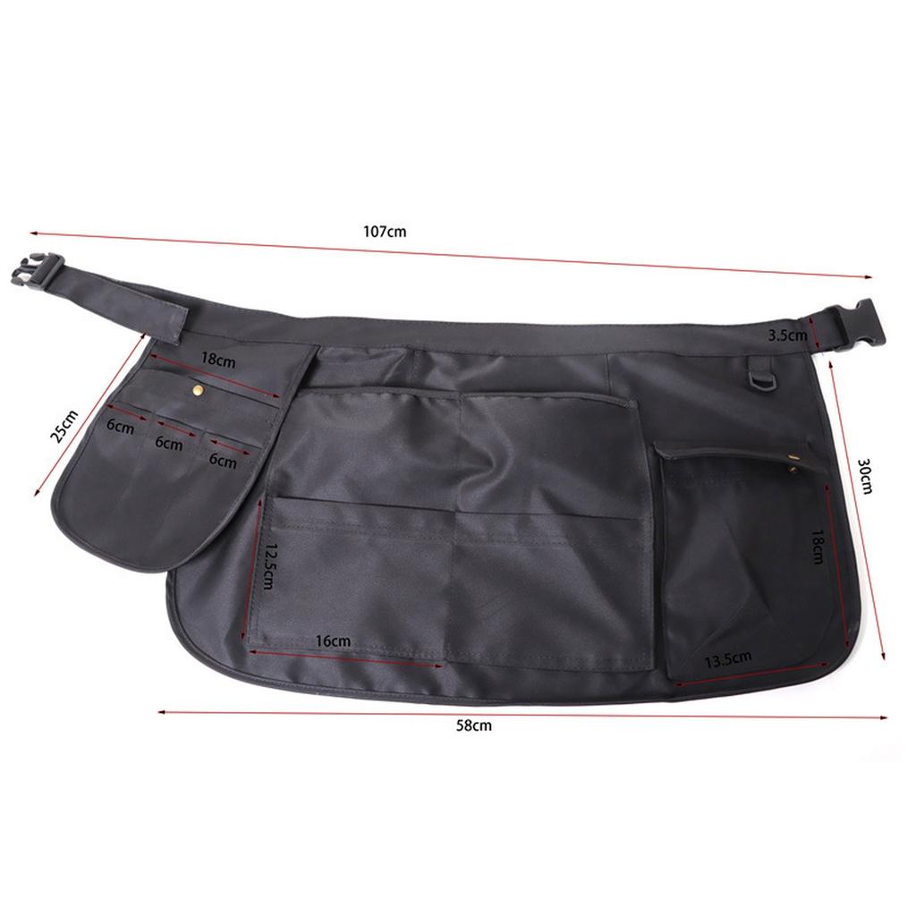 Фартук с карманами для инструментов, поясная сумка парикмахера, ремень-фартук, регулируемая сумка для парикмахерских ножниц, садовый фартук для женщин и мужчин