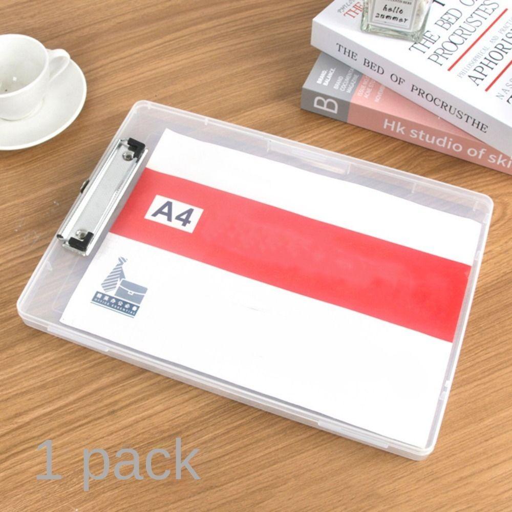 Multi-function File Splint Storage Box Writing Board Side Opening Clasps Folder School Stationery