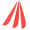 12 PCS 3 Inches Feather DIY Arrow Fletching Accessories for Archery Hunting Shooting(Red)