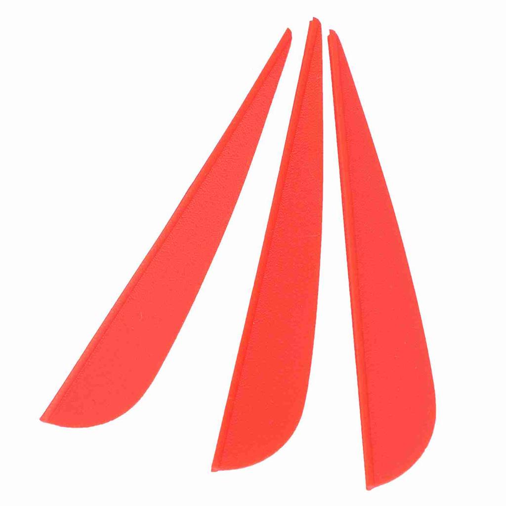 12 PCS 3 Inches Feather DIY Arrow Fletching Accessories for Archery Hunting Shooting(Red)