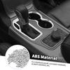 Chrome Gear Shift Panel Cup Holder Cover Trims for Jeep Grand Cherokee 2016-