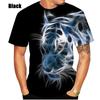 Новая модная мужская/женская футболка с принтом 3D Animal Tiger, летняя футболка с тигровым принтом, топы с изображением животных, футболки