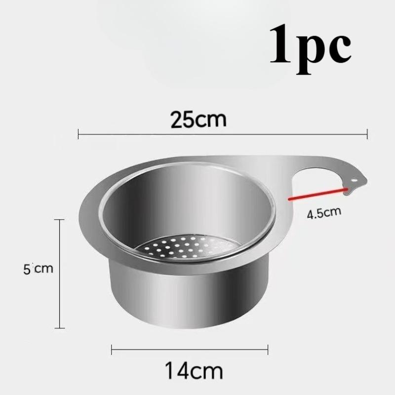 1pc Heavy-Duty Swan Drainage Basket - Undermount Kitchen Sink Organizer With, Space-Saving Countertop Drain for Kitchen