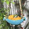 Смоляная Милая Качающаяся Кошка Скульптура Оранжевый Кот на Гамаке Подвесное Украшение