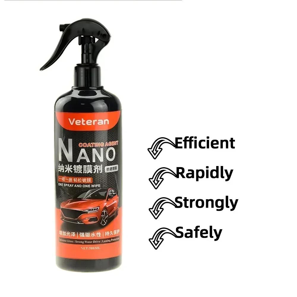 500ML 9H Hardness Car Detailing Ceramic Coating Car Products Ceramic Coating Nano Glass Plated Crystal Car Polish