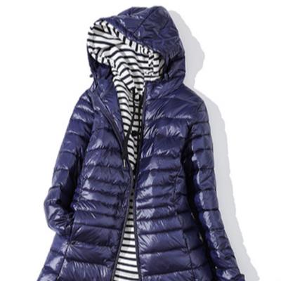 Длинная куртка с капюшоном и подкладкой, женская ультралегкая тонкая однотонная куртка на утином пуху, портативная парка