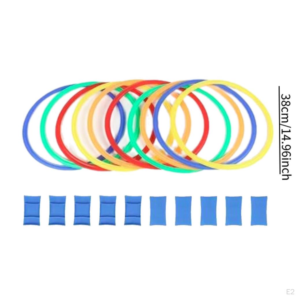 Кольца для ловкости, круговые прыжковые обручи с 10 и соединителем, скоростная тренировка, спорт