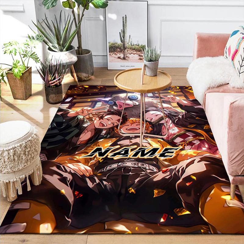 Custom 1Pc Night Market Adventure Rug Office Carpet Indoor Outdoor Entrance Doormat Nonslip Soft And Comfortable Living Room D291531