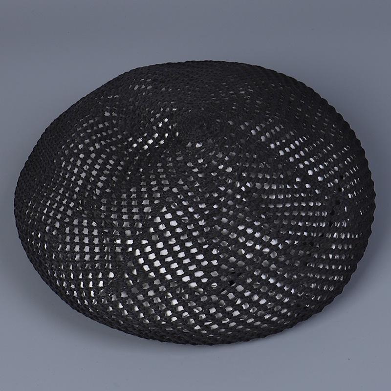 New Ins Popular Summer Cool Hollow Solid Beret Hat For Wome Fashion Cap Spring Top Quality Girls Boina Outdoor Party Gift