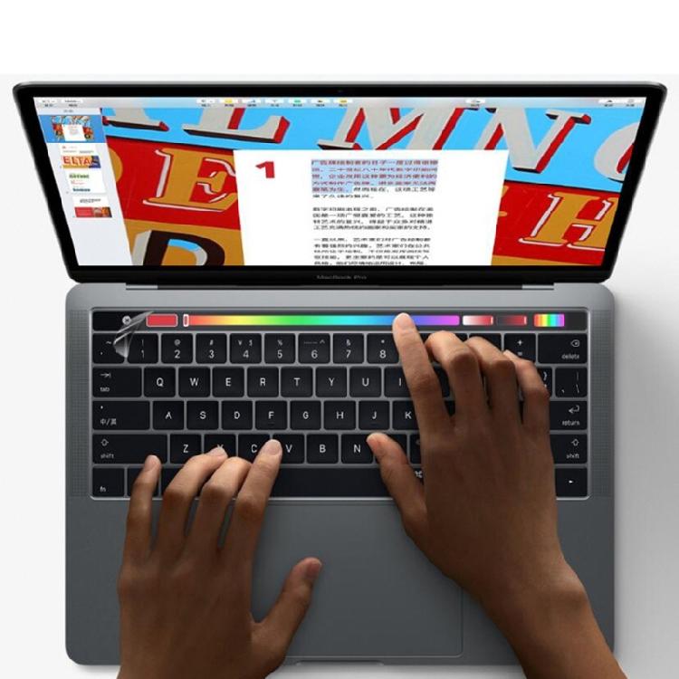 Прозрачная защитная пленка-наклейка на Touch Bar для MacBook Pro 16 A2141 Защита