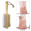 Two-sided Natural Bristles Floating Stone Foot Grinder Feet Care Massage Brush Exfoliating Dead Skin Remover Pedicure Tools