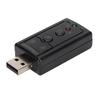 Virtual Sound Card Internal Amplifier and Volume Controls 7.1 Channel Sound Card with 3.5mm and