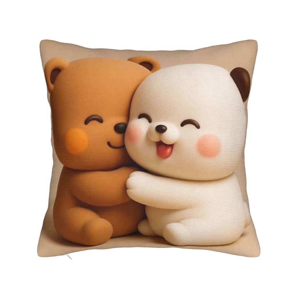 Pillow Cover 3D Print Kawaii Bubu & Dudu Retro Trendy Pillow Case For Living Room Chair Pillowcases