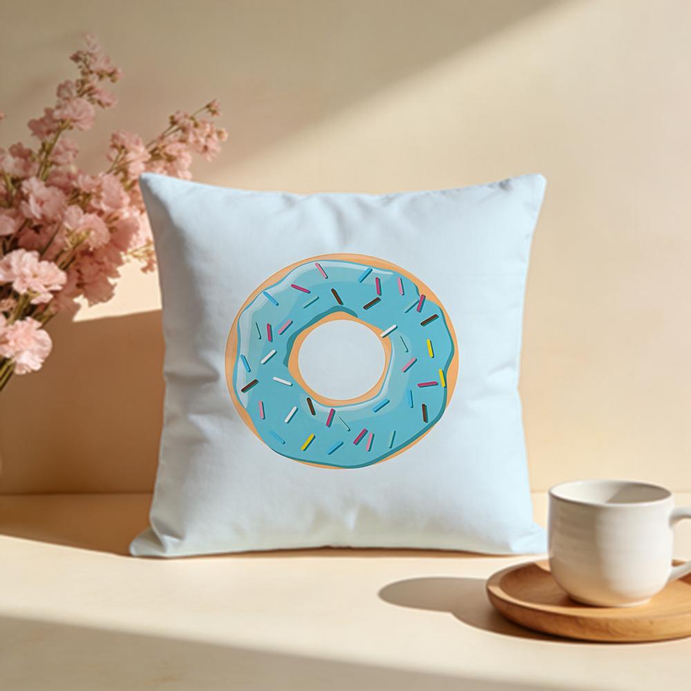 Glazed Donut Cushion Cover Soft Pillow Cases for Home Bedroom Living Room Sofa
