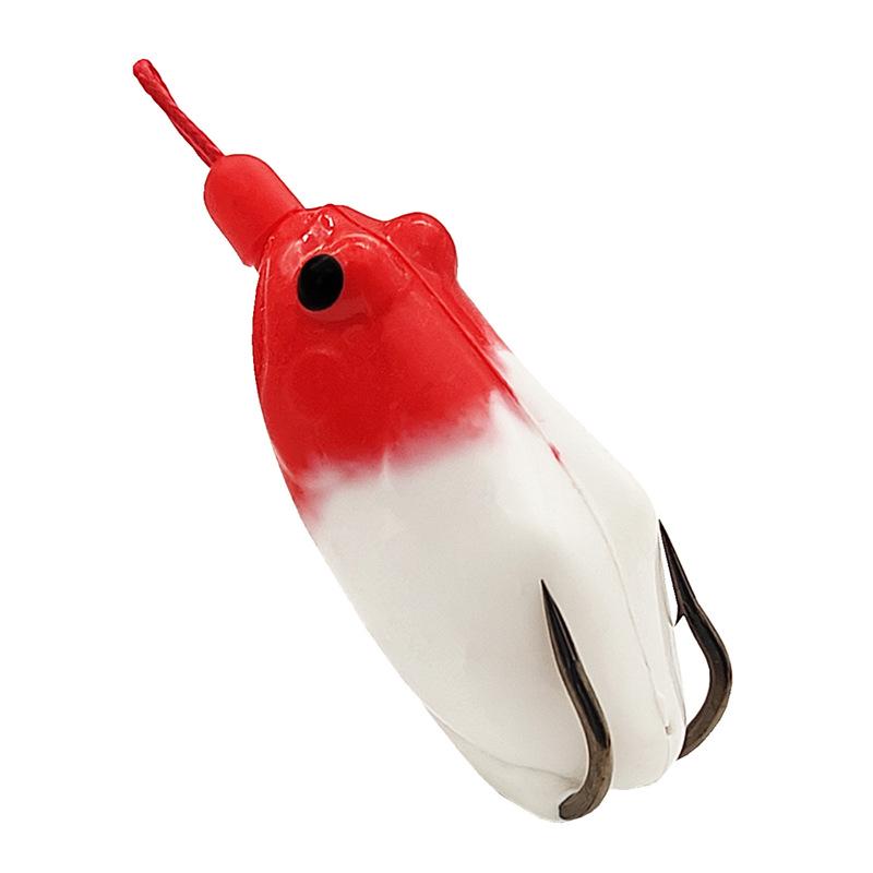 Приманка Yilu Hunter Black Thunder Frog: 16 г, 55 мм, Силиконовая кожа, Двойные крючки вверх, Идеально для черной рыбы.